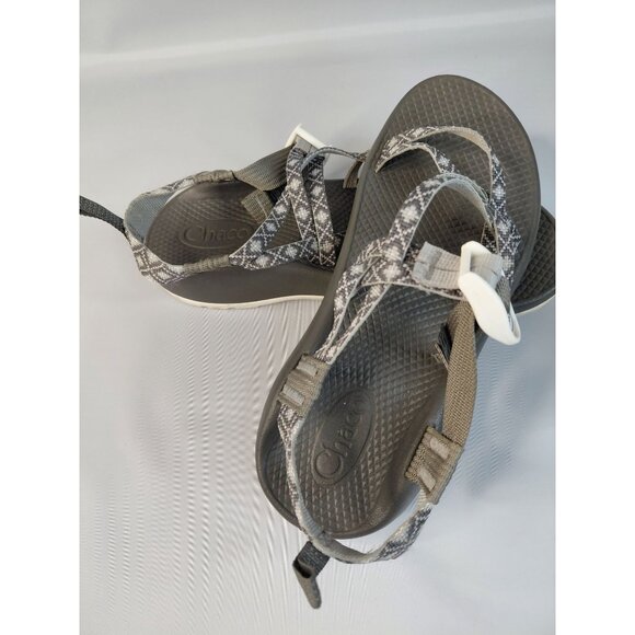Chaco women's Performance Sandals Size 6 Gray Diamond Pattern Adjustable Strap - Picture 5 of 8